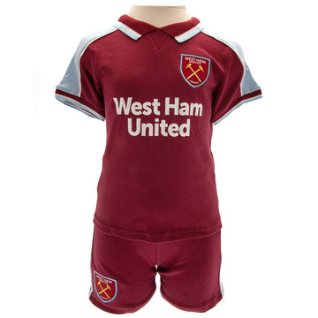 West Ham United FC Shirt & Short Set 6-9 Mths CS - Officially licensed merchandise.