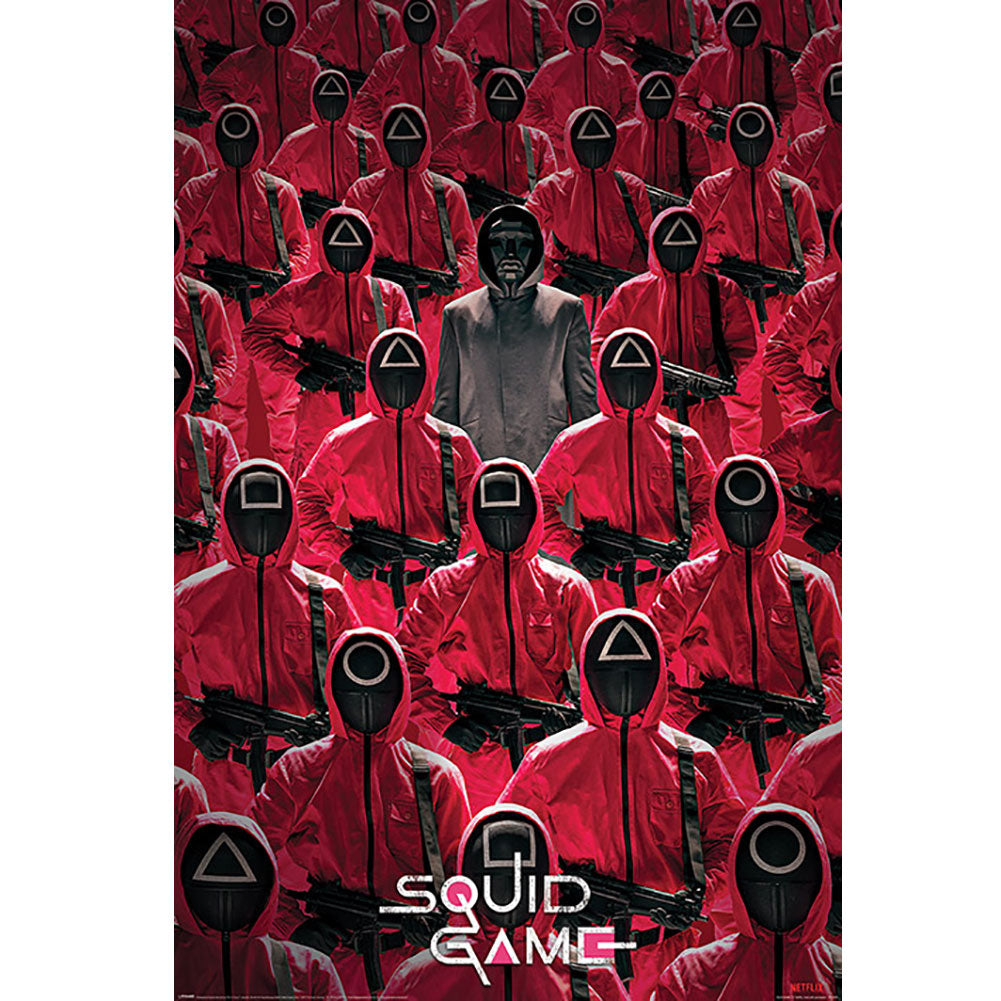 Squid Game Poster Crowd 171 - Officially licensed merchandise.