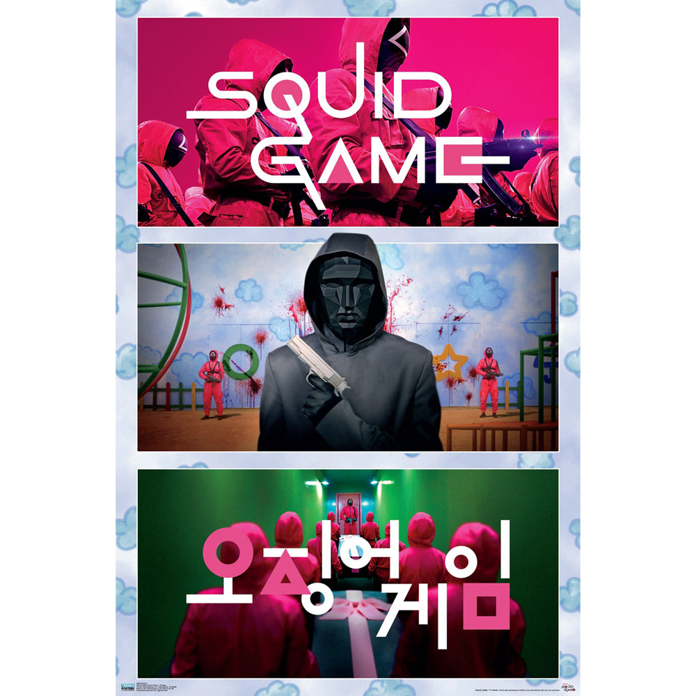 Squid Game Poster Collage 81 - Officially licensed merchandise.