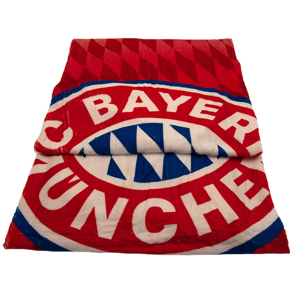 FC Bayern Munich Fleece Blanket - Officially licensed merchandise.