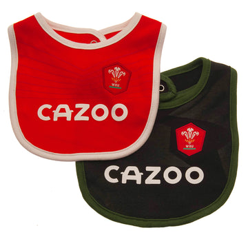 Wales RU 2 Pack Bibs PC - Officially licensed merchandise.