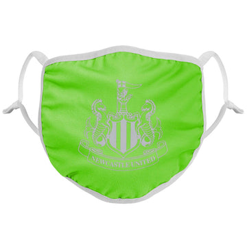 Newcastle United FC Reflective Face Covering Green - Officially licensed merchandise.