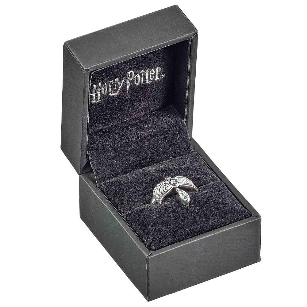 Harry Potter Sterling Silver Crystal Ring Diadem Large - Officially licensed merchandise.