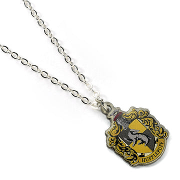 Harry Potter Silver Plated Necklace Hufflepuff - Officially licensed merchandise.