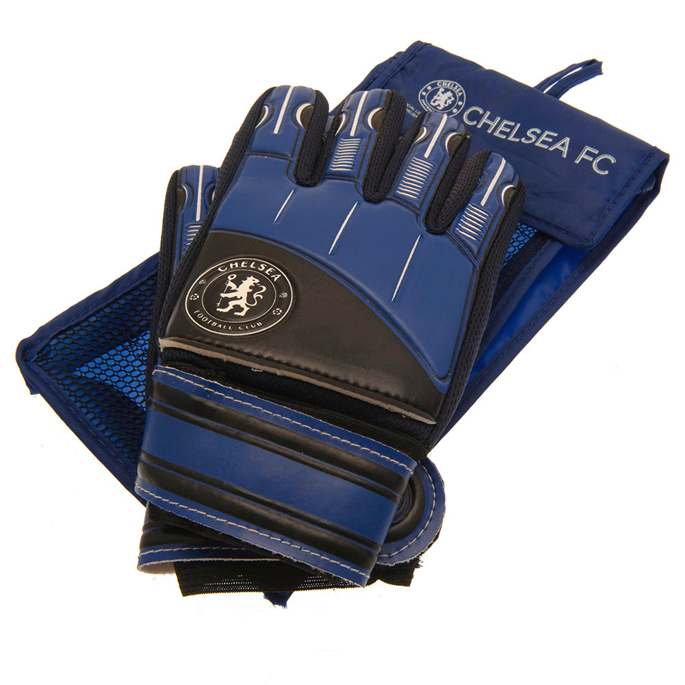 Chelsea FC Goalkeeper Gloves Kids DT - Officially licensed merchandise.