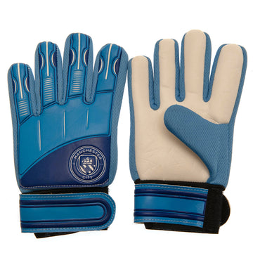 Manchester City FC Goalkeeper Gloves Kids DT - Officially licensed merchandise.