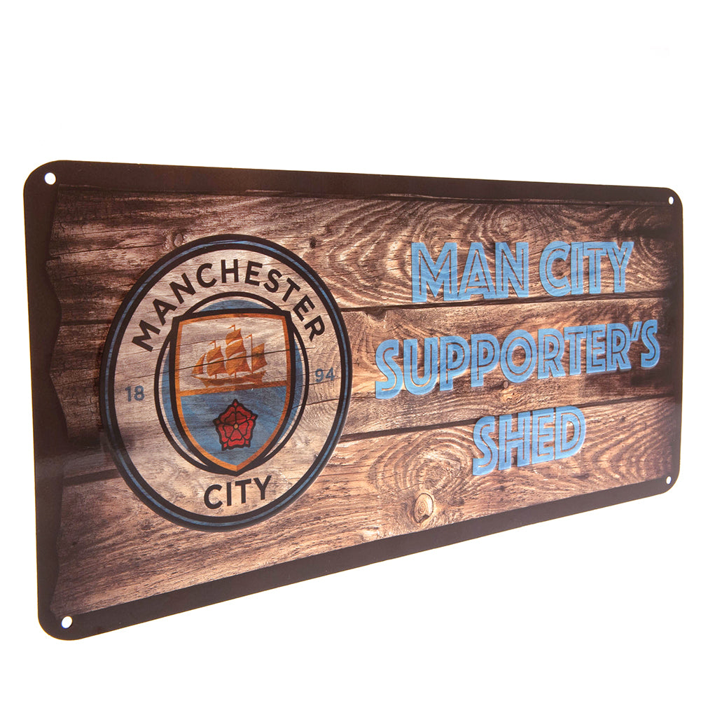 Manchester City FC Shed Sign - Officially licensed merchandise.