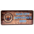 Manchester City FC Shed Sign - Officially licensed merchandise.