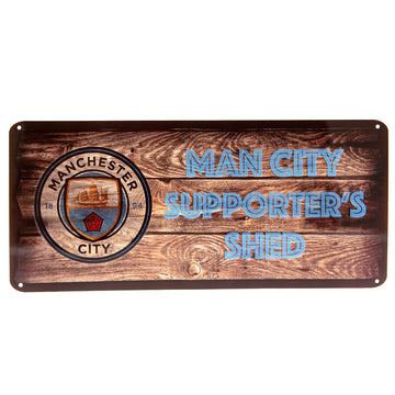 Manchester City FC Shed Sign - Officially licensed merchandise.