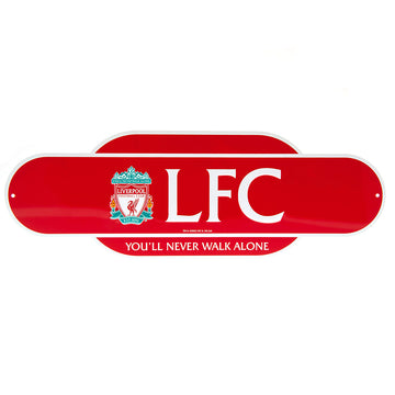 Liverpool FC Colour Retro Sign - Officially licensed merchandise.