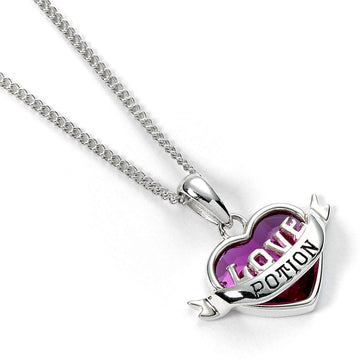 Harry Potter Sterling Silver Crystal Necklace Love Potion - Officially licensed merchandise.