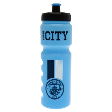 Manchester City FC Plastic Drinks Bottle - Officially licensed merchandise.