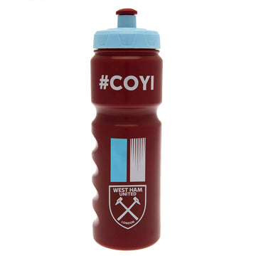 West Ham United FC Plastic Drinks Bottle - Officially licensed merchandise.