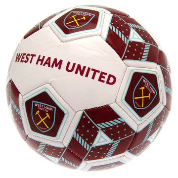 West Ham United FC Football Size 3 HX - Officially licensed merchandise.