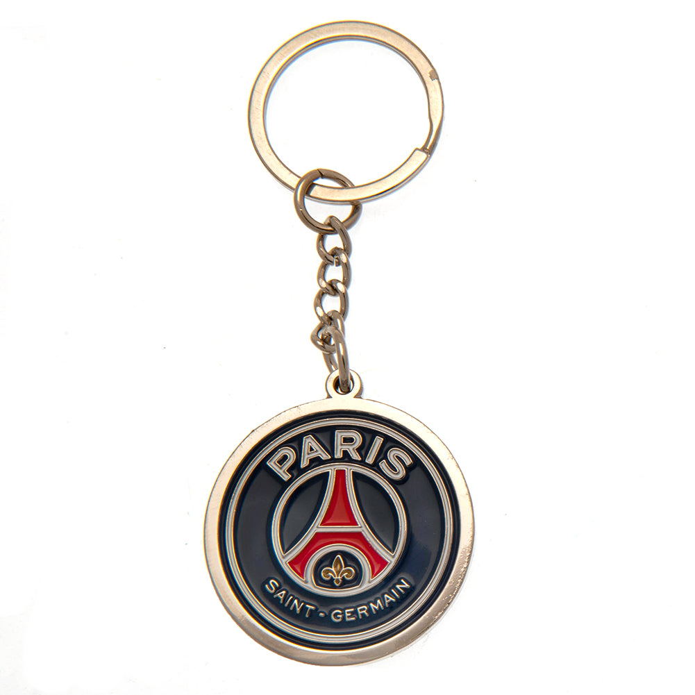 Paris Saint Germain FC Keyring - Officially licensed merchandise.