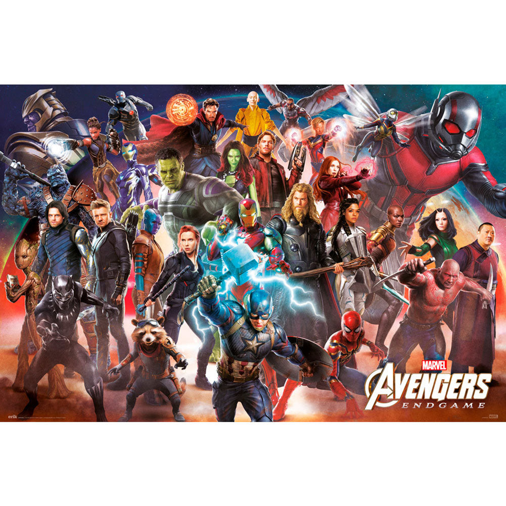 Avengers Endgame Poster Line Up 12 - Officially licensed merchandise.