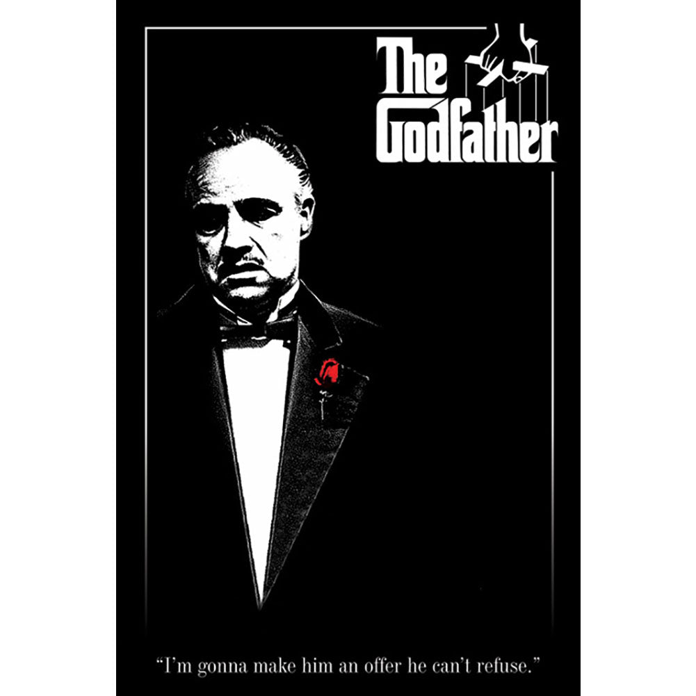 The Godfather Poster Red Rose 211 - Officially licensed merchandise.