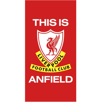 Liverpool FC This Is Anfield Towel - Officially licensed merchandise.