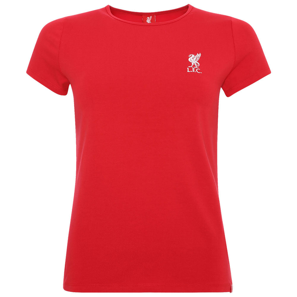 Liverpool FC Liverbird T Shirt Ladies Red 14 - Officially licensed merchandise.