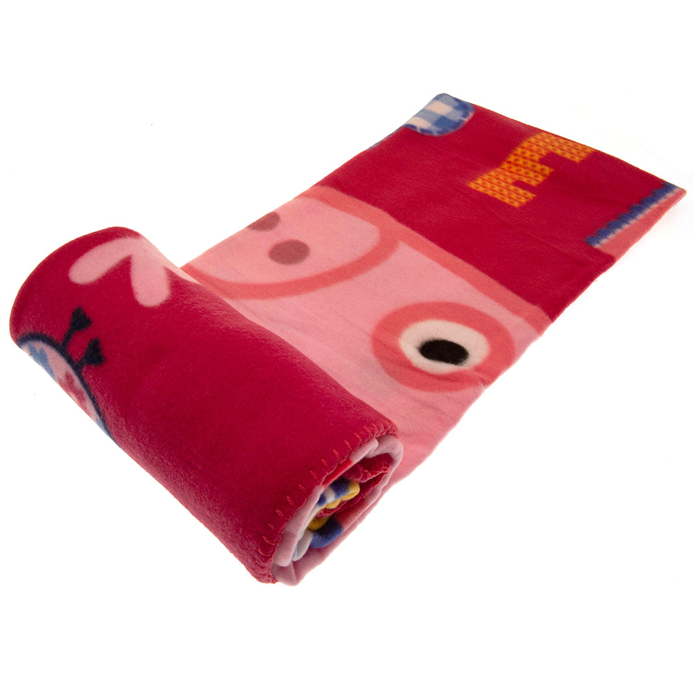 Peppa Pig Fleece Blanket - Officially licensed merchandise.