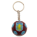 Aston Villa FC Football Keyring - Officially licensed merchandise.