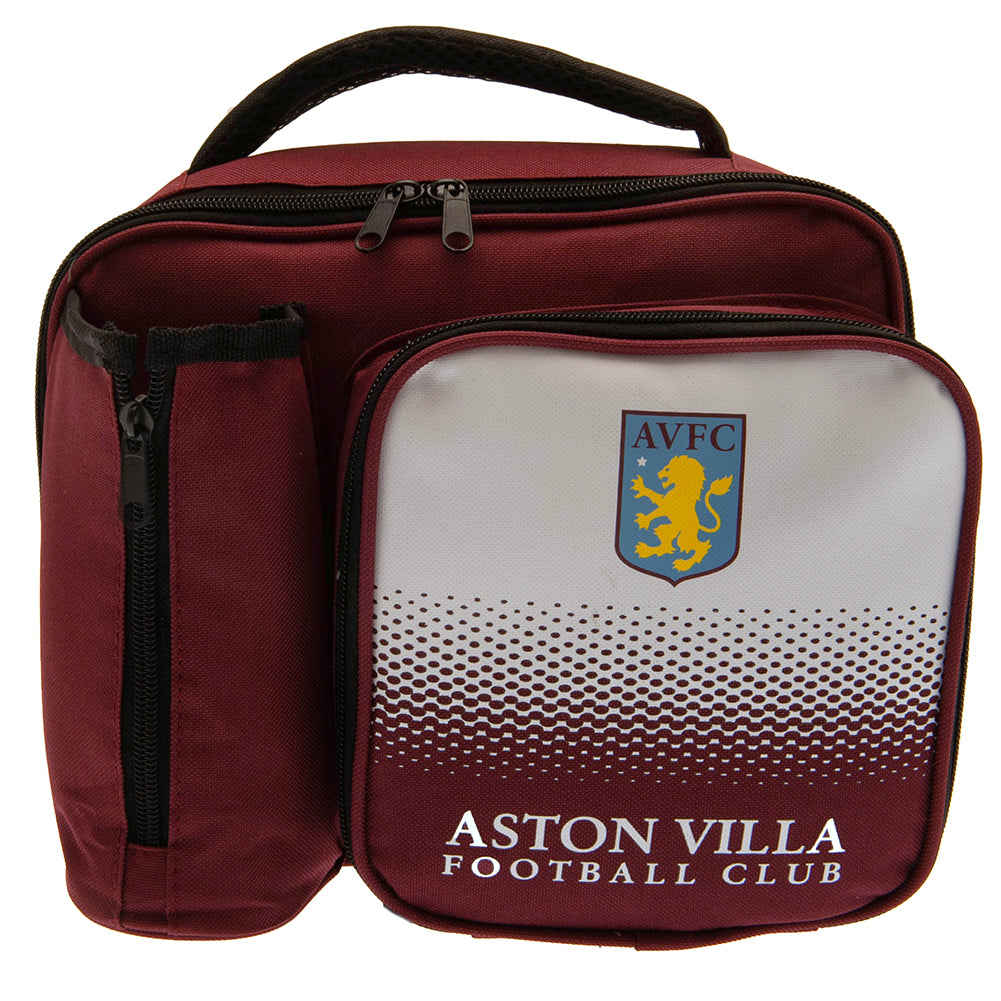 Aston Villa FC Fade Lunch Bag - Officially licensed merchandise.