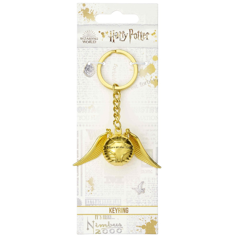 Harry Potter 3D Metal Keyring Golden Snitch - Officially licensed merchandise.