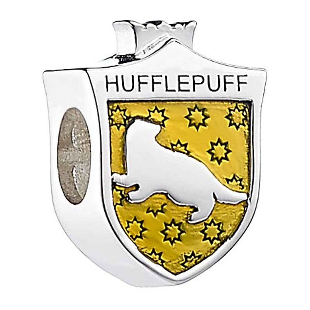 Harry Potter Sterling Silver Spacer Bead Hufflepuff - Officially licensed merchandise.