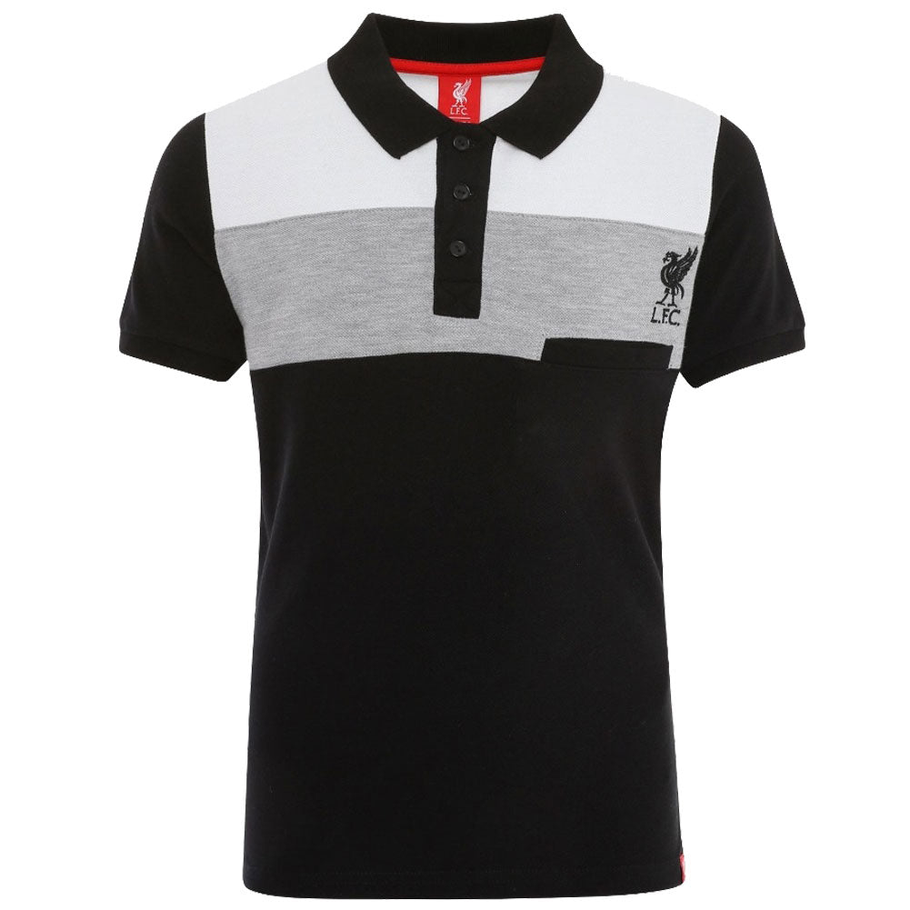 Liverpool FC Colour Block Polo Junior 9-10 Yrs - Officially licensed merchandise.