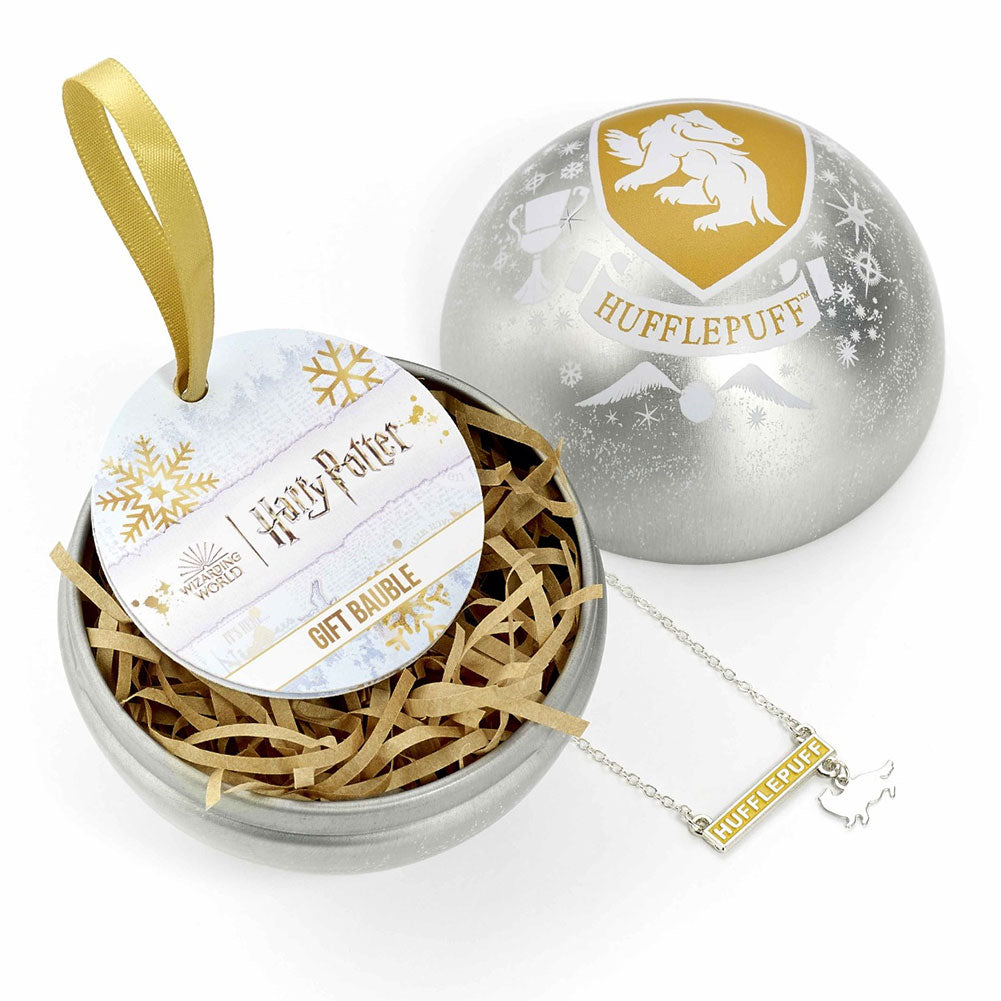 Harry Potter Christmas Gift Bauble Hufflepuff - Officially licensed merchandise.