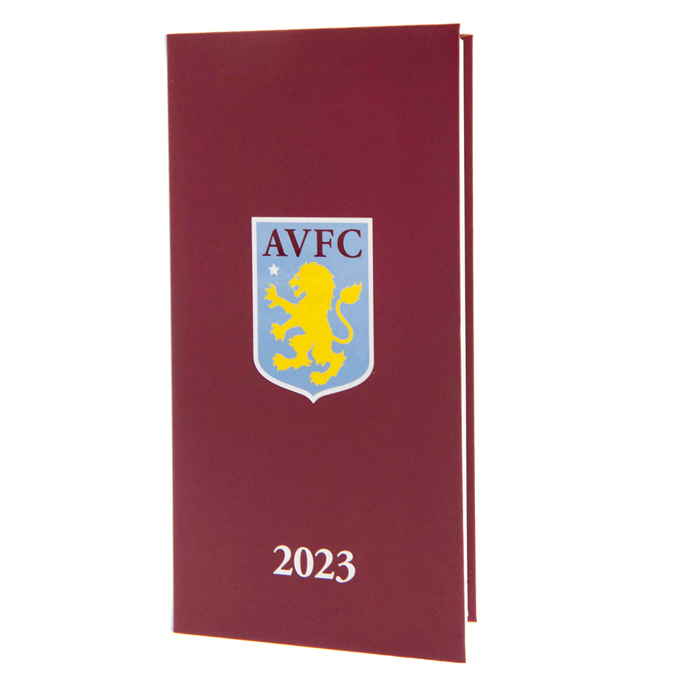 Aston Villa FC Pocket Diary 2023 - Officially licensed merchandise.