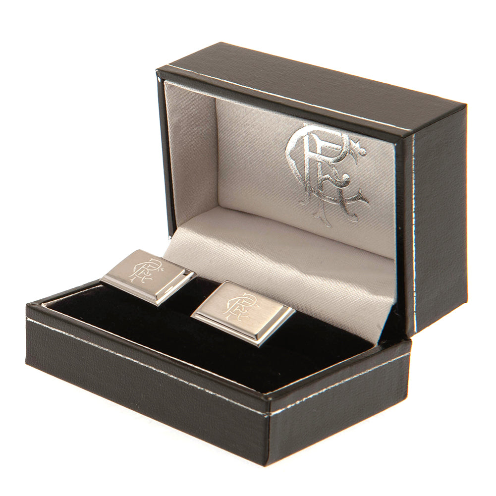 Rangers FC Stainless Steel Cufflinks - Officially licensed merchandise.