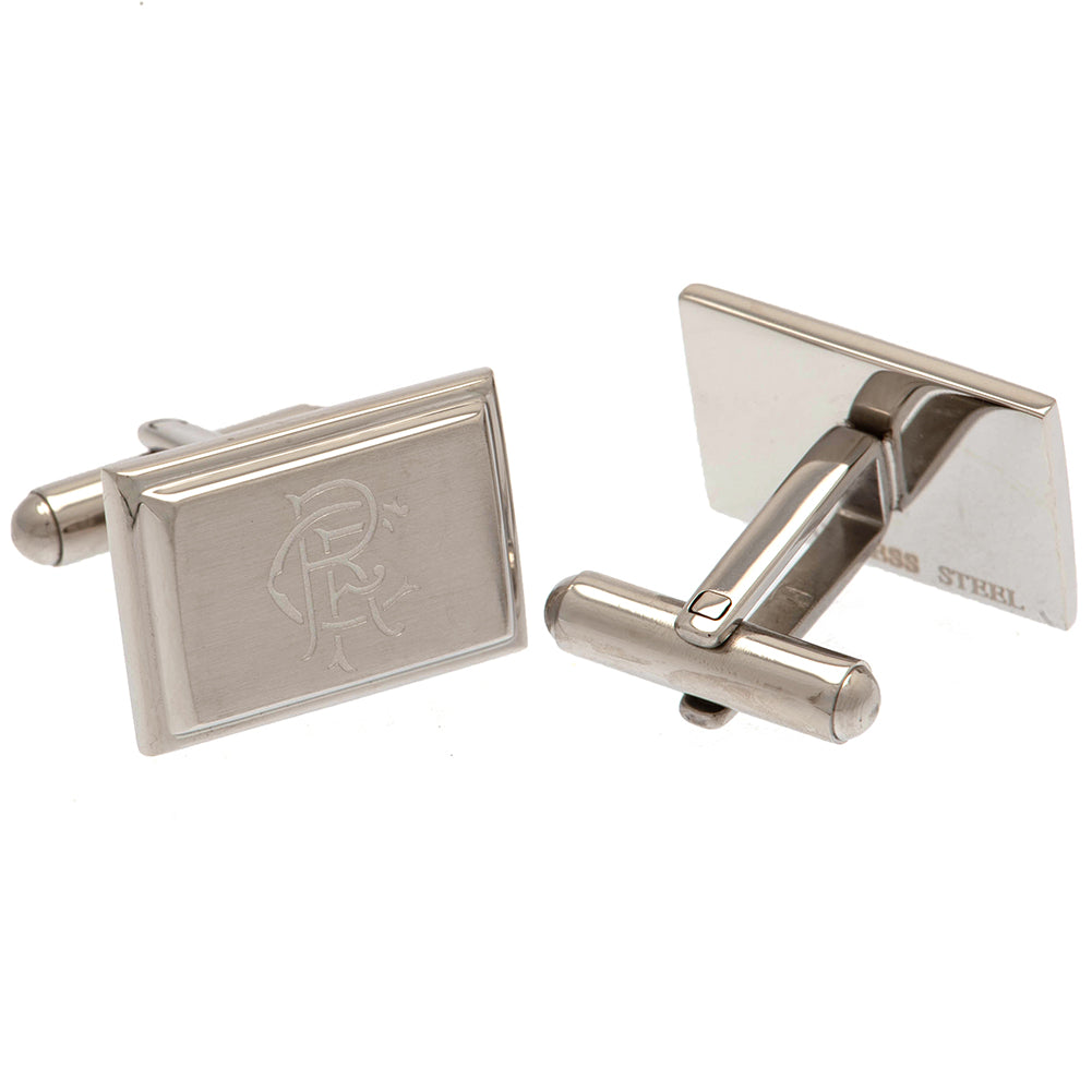 Rangers FC Stainless Steel Cufflinks - Officially licensed merchandise.