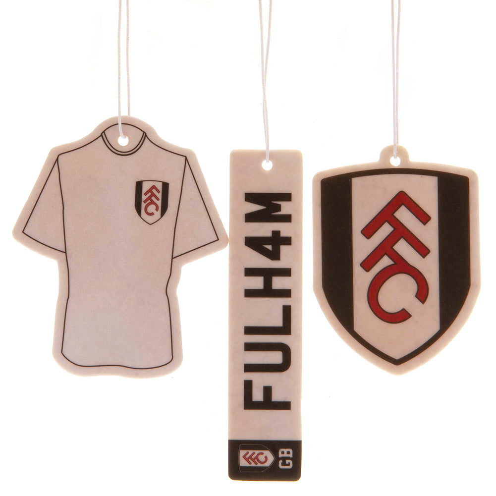 Fulham FC 3pk Air Freshener - Officially licensed merchandise.