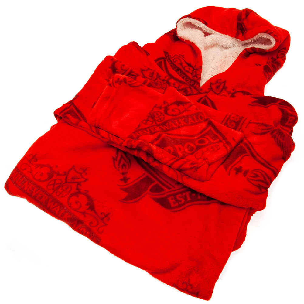 Liverpool FC Poncho Blanket Kids - Officially licensed merchandise.