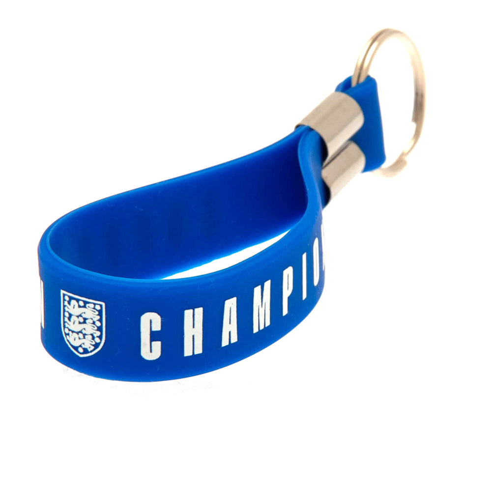 England Lionesses European Champions Silicone Keyring - Officially licensed merchandise.