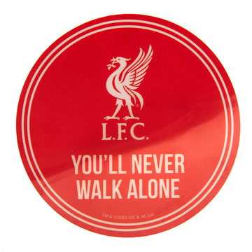 Liverpool FC Single Car Sticker YNWA - Officially licensed merchandise.