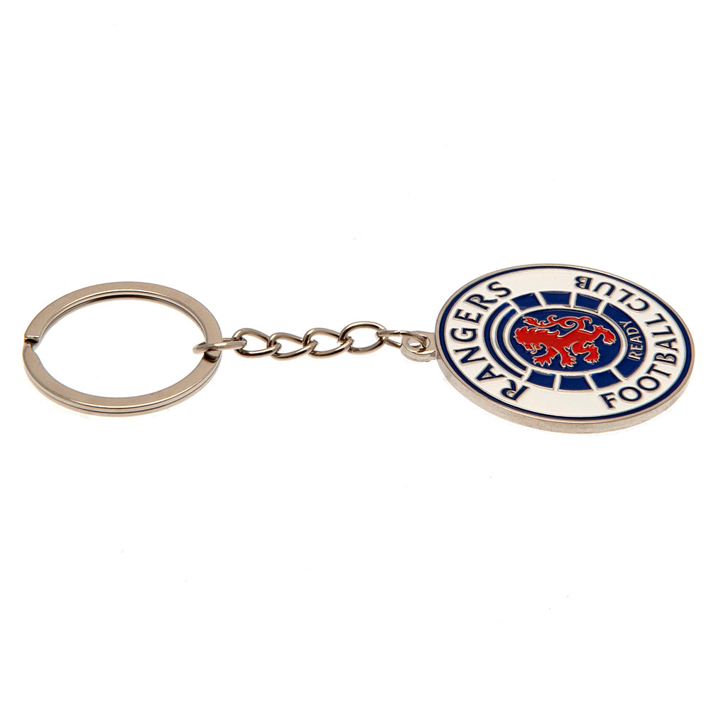 Rangers FC Keyring Ready Crest - Officially licensed merchandise.