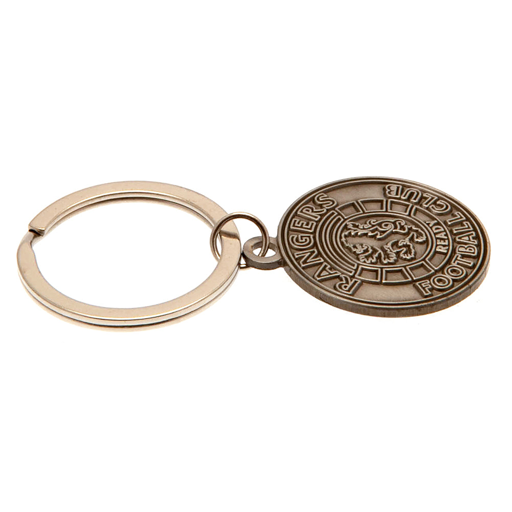 Rangers FC Keyring Ready Crest AS - Officially licensed merchandise.