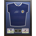 Scottish FA 1986 Strachan Signed Shirt (Framed) - Officially licensed merchandise.