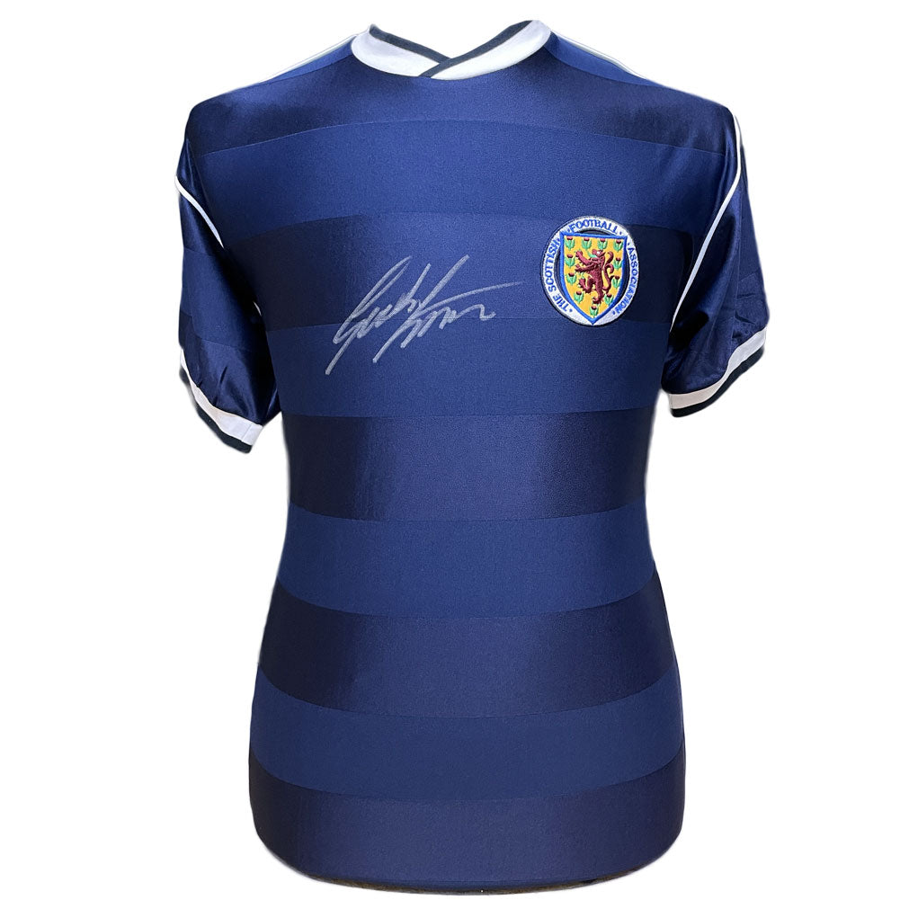 Scottish FA 1986 Strachan Signed Shirt - Officially licensed merchandise.