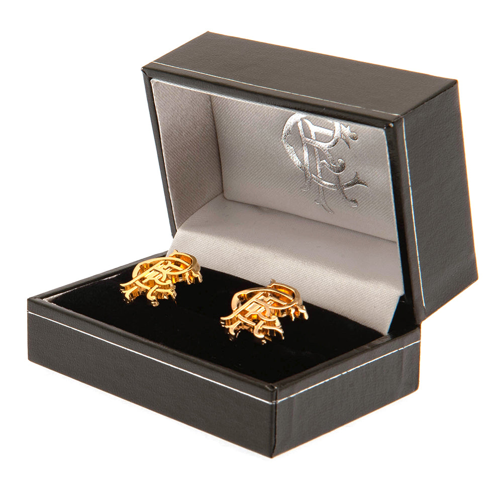 Rangers FC Gold Plated RFC Cufflinks - Officially licensed merchandise.