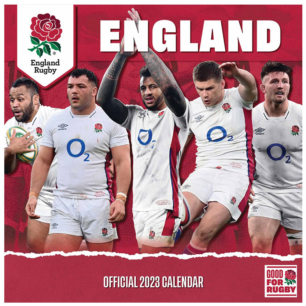 England RFU Square Calendar 2023 - Officially licensed merchandise.