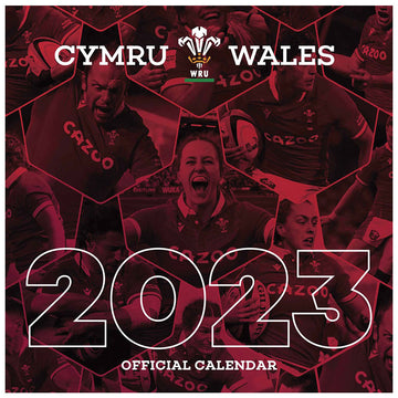 Wales RU Square Calendar 2023 - Officially licensed merchandise.