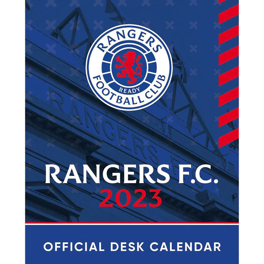 Rangers FC Desktop Calendar 2023 - Officially licensed merchandise.