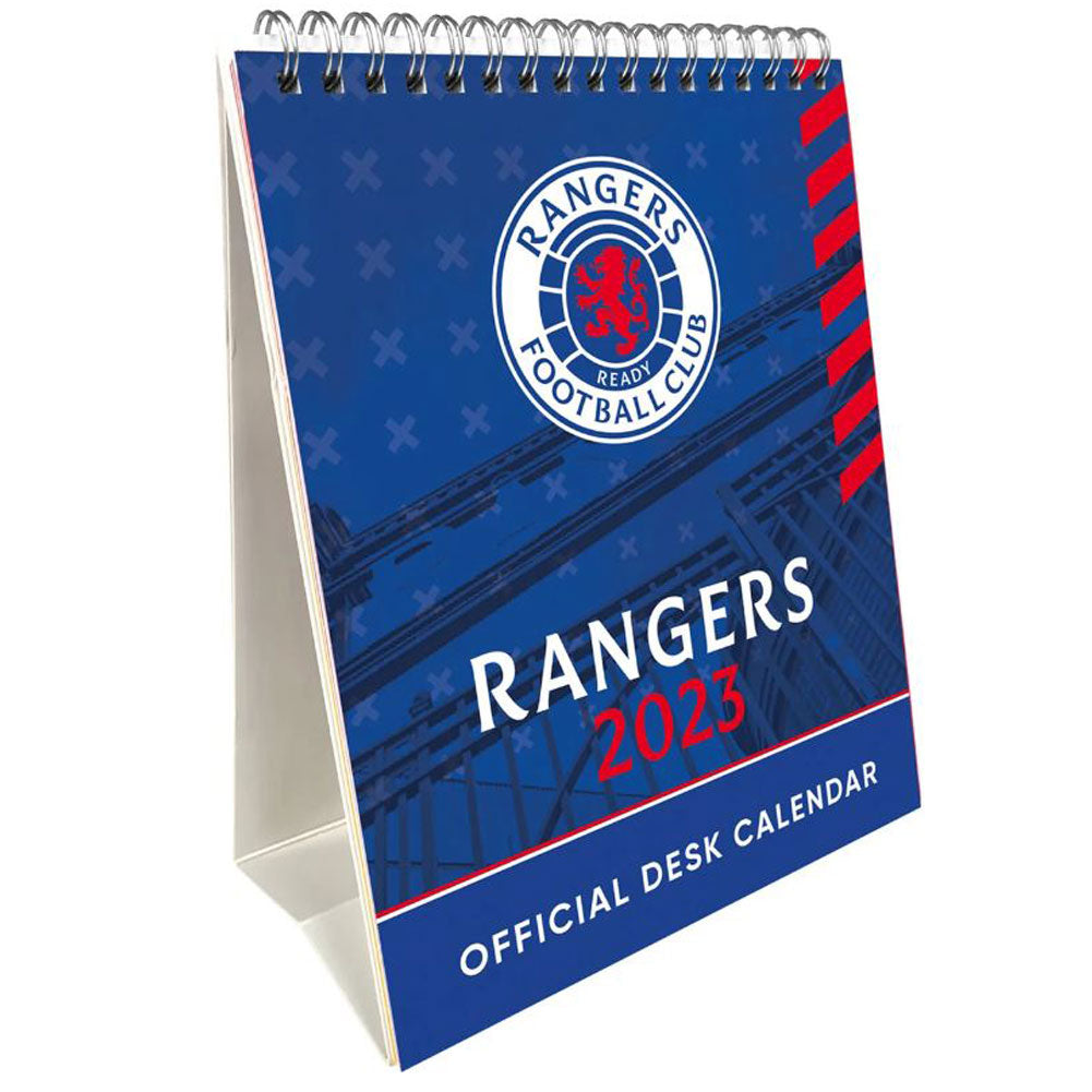 Rangers FC Desktop Calendar 2023 - Officially licensed merchandise.