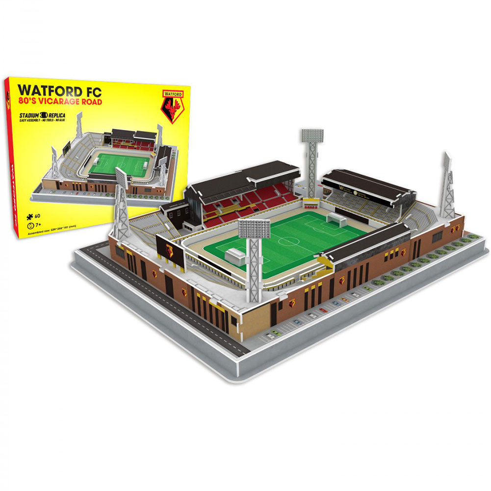 Watford FC 3D Stadium Puzzle 80's - Officially licensed merchandise.