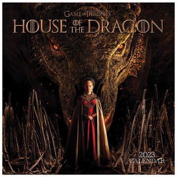 House Of The Dragon Square Calendar 2023 - Officially licensed merchandise.