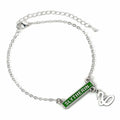 Harry Potter Silver Plated Bar Bracelet Slytherin - Officially licensed merchandise.