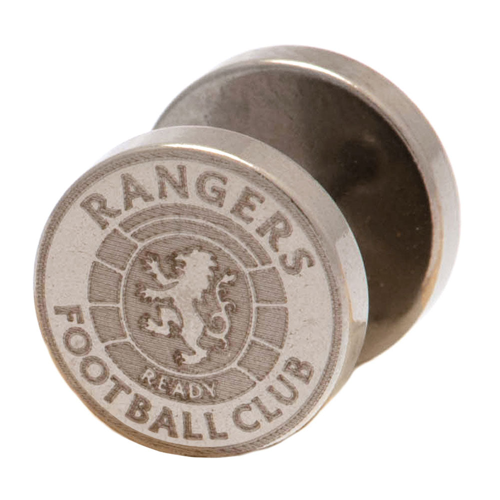 Rangers FC Ready Crest Stainless Steel Stud Earring - Officially licensed merchandise.